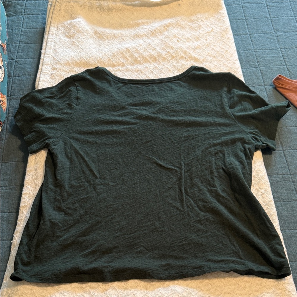 Old Navy Lot of 3 short sleeve t-shirts, pink, light aqua, forest green Large - Picture 7 of 10